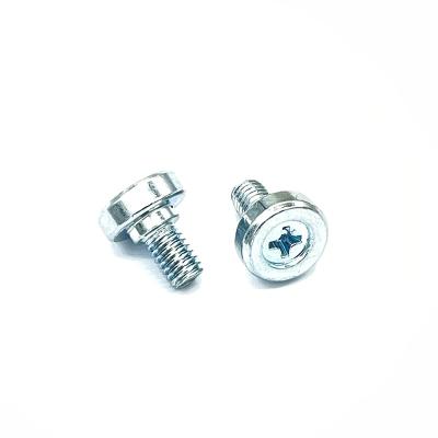 China Pan Galvanized Steel Thumb Head Cross Groove Step Shoulder Screw for sale