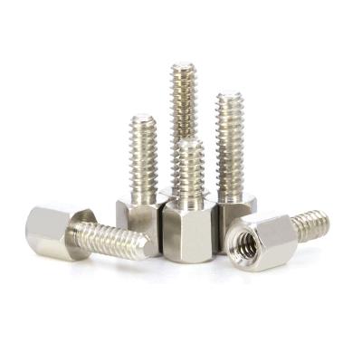 China Customized #4-40UNC SS304 Stainless Steel Round Brass Standoff Hex Threaded Standoff for sale