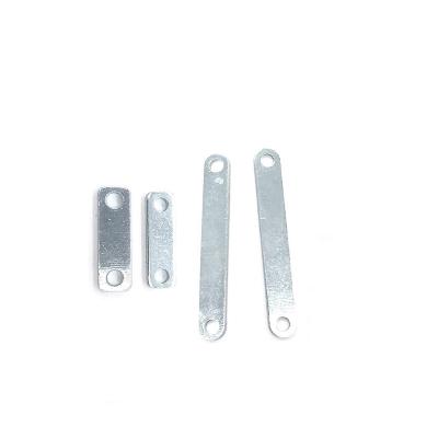 China Galvanized Carbon Steel Two Holes Carbon Steel Splice Plates Straight Brackets Joints for sale