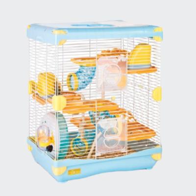 China Factory Outlet Sustainable Small Cage For Hamster 3 layers of hamster cage with exercise wheel; Bottle of water ; Tube for sale