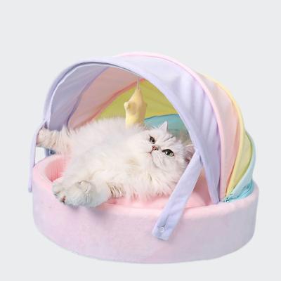 China POP DUCK Wholesale Breathable Cotton Pet Sleeping Bag Hot Selling Custom Made Bed for s Dogs Soft Nest Kennel Bed for sale