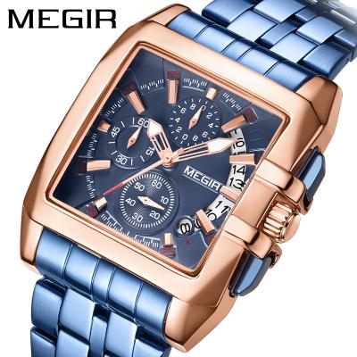 China Chronograph Stainless Steel Material Watch For Men Wristwatches With Quartz Movement Fashion Analog Watch Relogio Masculino for sale