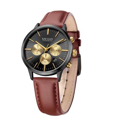 China Megir 2011L Luxury Lady Wristwatch With Chronograph And Date Function For Casual Use Wristwatches Relogio Feminino for sale