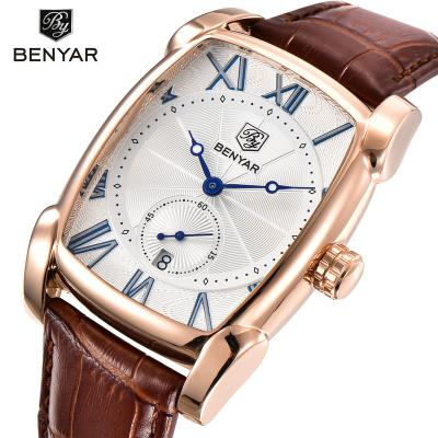 China Original Analog Type Day/Date Watches From China With Top Quality Leather Band Alloy Case And Date Function for sale