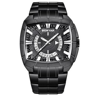 China Relogio Masculino BENYAR 5130 Full Water Resistant Stainless Steel Men Wrist Sports Watch Chronograph Quartz Watch for sale