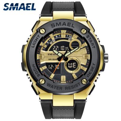 China Global Market Alarm SMAEL 1625 Favorite Sport Men Watch With Alloy Case Resin Band China Made Watch for sale