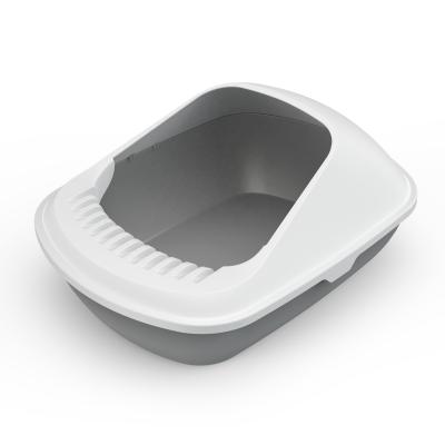 China Cat Litter Box Easier viable self-cleaning semi-closed Cat Toilet Cat Litter Box for sale