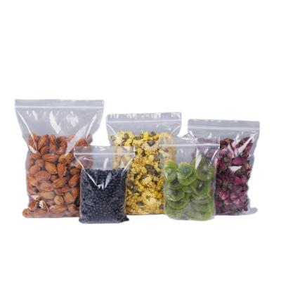 China Custom made moisture proof clear plastic polyethylene zip lock bags food grade plastic zipper moisture proof bags for sale