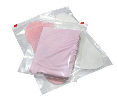 China Matte Frosted Plastic Shoe Packaging Recyclable Custom Apparel Zipper Ziplock Bag Poly With Own Logo for sale