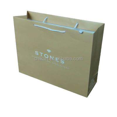 China Recycled Materials Favorable Wholesale Price Custom Brown Kraft Logo Eco-friendly Paper Gift Bags Printer for sale