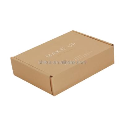 China Recyclable Natural Recycled Brown Kraft Paper Net Corrugated Self Erecting Closing Shipping Boxes For Christmas Gift for sale