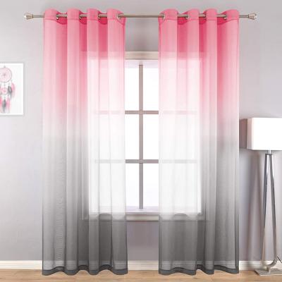 China Wholesale Blackout Sheer Linen Panel Linen Curtains Semi Panels 84 Inch. length 2 set for living room for sale