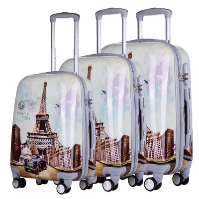 China Carry On Luggage Suitcase ABS Rolling Luggage Cheap Price Set 3 Wheel Travel Luggage Bag for sale