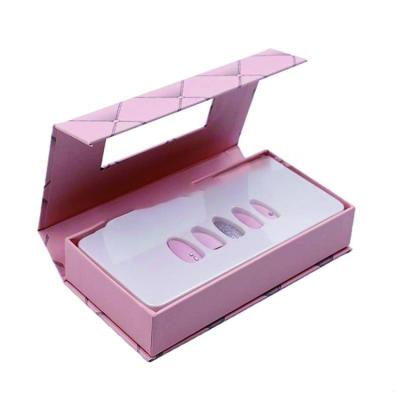 China Recyclable Custom Logo Press On Nail Packaging Box for sale