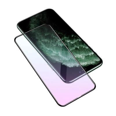 China Anti Blue Lightweight Full Glue Mobile Phone Cellphone Protector For iphone 12 pro max 12pro tempered glass for sale