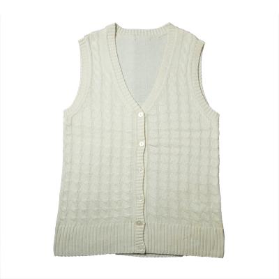 China Anti-wrinkle 2022 spring and autumn v neck sweater women's twisted cardigan vest for sale