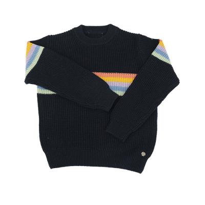 China Tricolor Jacquard Anti-pilling Kids Winter Sweater Children's Wear High Quality Casual Long Sleeve Sweater for sale