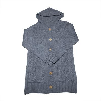 China High Quality Anti-wrinkle Autumn Winter Sweater Hooded Twisted Men's Cardigan for sale