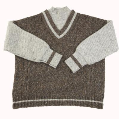 China Latest Design Custom Knitted Sweater Men's Wholesale Anti-Wrinkle Wool Sweater Sweater Pullover Sweater for sale