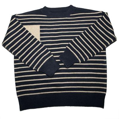 China High Quality Autumn Winter Sweater Multicolored Anti-wrinkle Black and White Striped Men's Sweater for sale