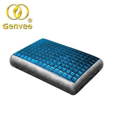 China Antistatic Bamboo Charcoal Memory Foam Pillow With Cooling Gel for sale