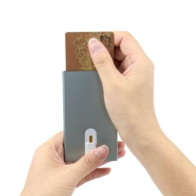 China 2021 RFID CAPACITY ALUMINUM AND SPANDEX RFID HUGE BLOCK CARD HOLDERS for sale