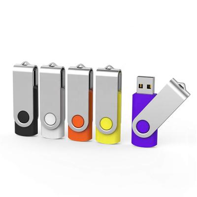 China 2021 plastic promotional 4GB swivel USB 16GB 8GB plastic swivel usb 2.0 pendrive flash drive for sale