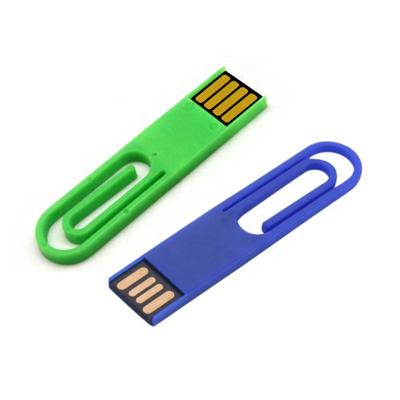 China Wholesale Plastic Plastic Clip Usb Sticking 64 128 Flash USB 2.0 3.0 Gigabyte 256gb Paper Clip Drive for sale