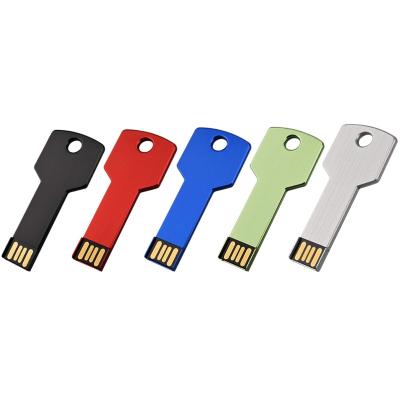 China 2021 Metal Venta caliente metal key shape usb flash drive 2 gigabyte 4 gigabyte udisk flash personalizado usb regalos de boda de cle de 8 gigabyte for sale