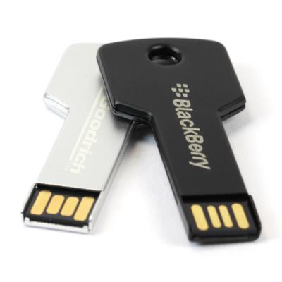 China Hot Sale Metal Key Shape USB Flash Drive 64GB 32GB 16GB 8GB USB Pen Drive With Customized Logo for sale