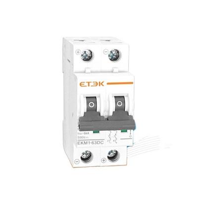 China ETEK EKM1-63DC 6KA 1P 8A MCB Miniature Circuit Breaker IEC60947-2 6KA for sale