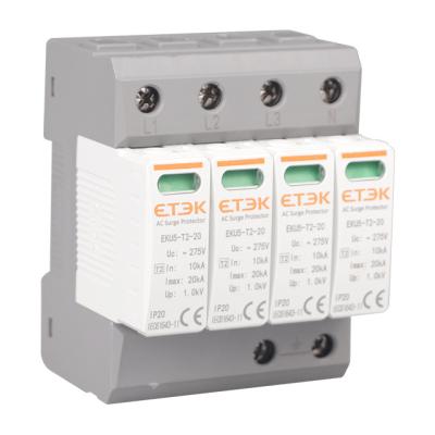 China PBT ETEK Overvoltage Protection Device 275V 40kA 3phase AC Surge Protector for sale