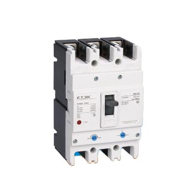 China ETEK 3P 4P 400A 0.8-1In 50KA Thermomagnetic Dual Adjustable MCCB Molded Case Circuit Breaker with Intertek CB Approval EKM8T for sale