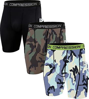 China Mens Compression Shorts Custom Breathable Stretch Sports Running Training Casual Shorts QUICK DRY for sale