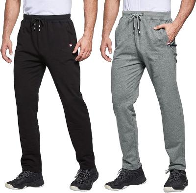 China QUICK DRY Mens 2 Pack Sweatpants And Sweatpants Fit Workout Pants for sale