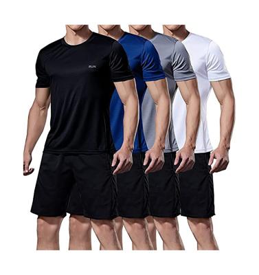 China Men's Workout T-Shirt Gym Short Sleeve Breathable Sporty Lightweight Quick Dry Shirts Breathable Running Shirts for sale