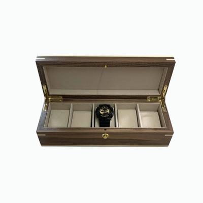 China Handmade Luxury Wooden Watch Box 2/3/5//10 Slots Show Top Jewelry Case Organizer for sale