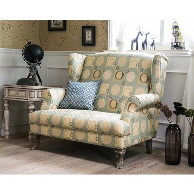 China VK-2212 French Home Furniture Living Room Sofa Leisure Chair In Colorful Pattern Fabric for sale