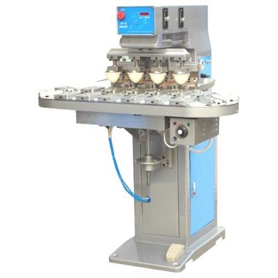 China Economical 4 Color Pad Printing Machine with Conveyer for sale