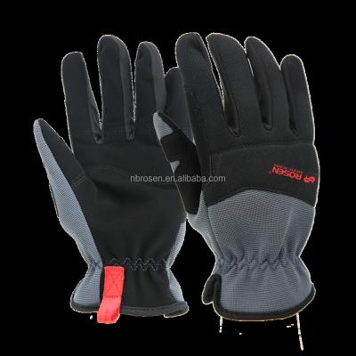 China General Men Working Safety Soft Breathable Synthetic Construction Mechanic Winter Leather Service Gloves Assembly And Mechanical Work for sale