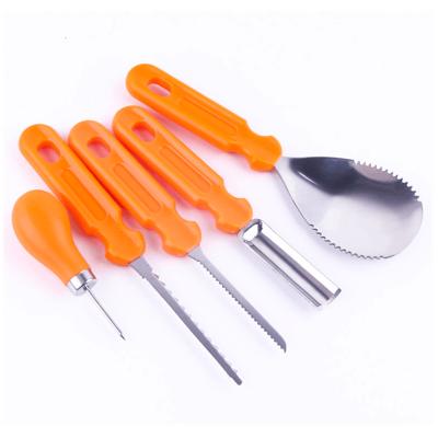 China Hot Selling Professional Plastic + Halloween Pumpkin Carving Knife Stainless Steel Pottery Tools for sale