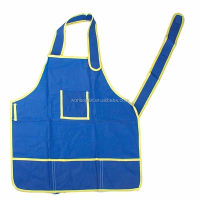 China Polyester Fiber Kids Children Waterproof Art Craft Apron Smock for DIY Painting Drawing (Blue) for sale