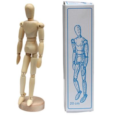 China Sketch Drawing Ready to Ship Wooden Manikin Mini Human Mannequin Model For Artist 8inch Sketch Painting Stand for sale