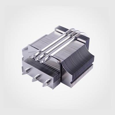 China Widely Applied Type Tube Heatsink Big Alloy Customization Service Module Heatsink Silver Color Heatsink for sale