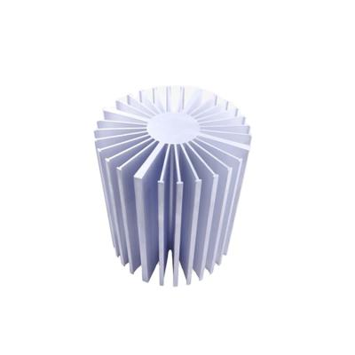 China Extruded Sunflower Round Shape Aluminum Heatsink Profile Extrusion Customized Radiator For LED Lighting for sale