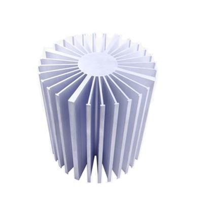 China Custom Wholesale 6063 Aluminum Extruded Profile LED Light Radiator Sun Flower Heatsink for sale