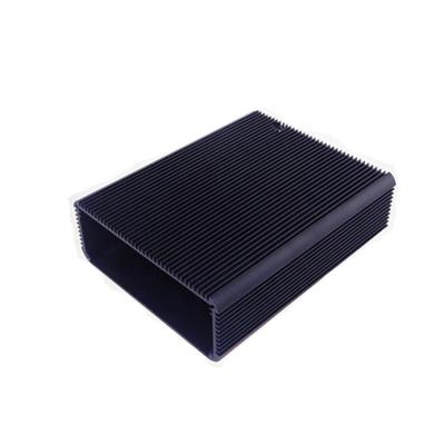 China Black Aluminum Heatsink Enclosure LED Housing Electronic Equipment Aluminum Housing Manufacturer for sale