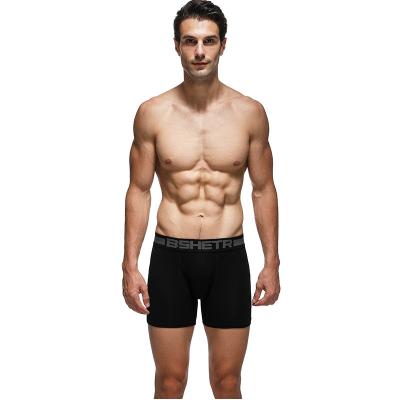 China Breathable Quadrilateral Underwear Boxer Long Leg Tops Capris Men Elastic Underwear Wear Resistant for sale