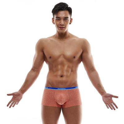 China Men's Breathable Underwear Seamless Traceless Flat Leg Pants Wedge Underwear Four Waist Men's Boxer Briefs for sale