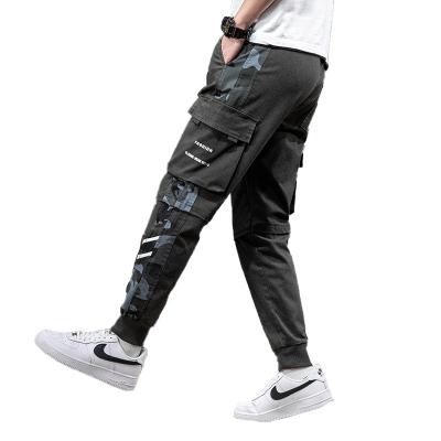 China 2021 European and American wholesale men's breathable jeans spring 9-point gaiters large work clothes loose pants men's for sale